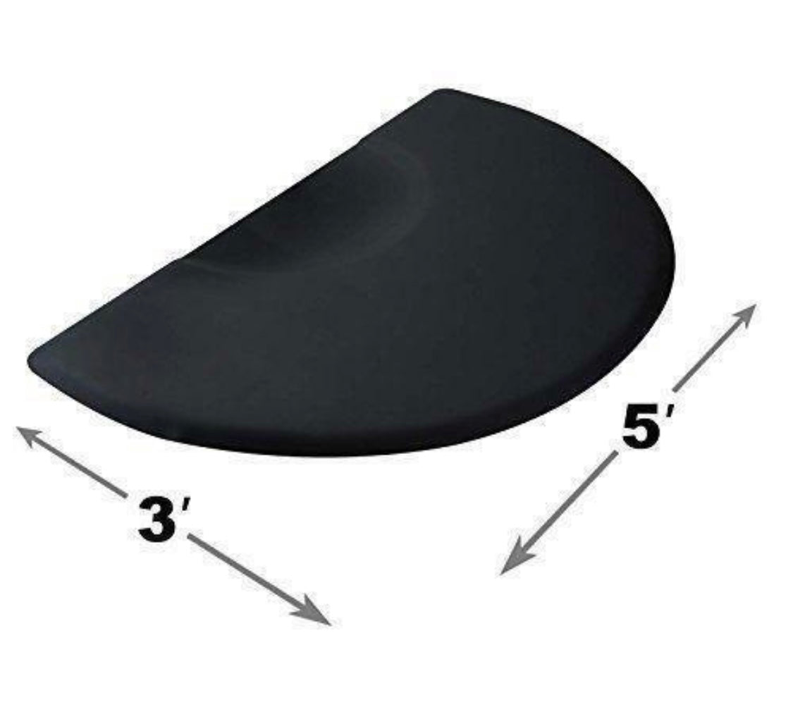 Anti Fatigue Salon Mat with Circle Chair Indent