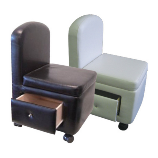 Peyton Pedicure Stool with Storage